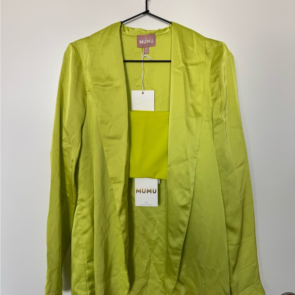 Mumu Lime Green Blazer